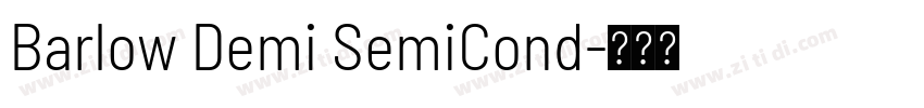 Barlow Demi SemiCond字体转换